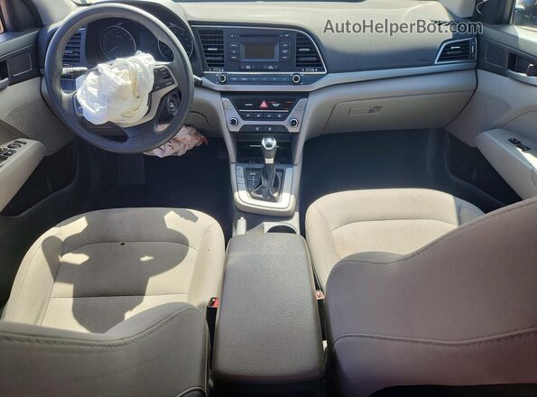 5NPD74LF1HH135247 2017 HYUNDAI ELANTRA Blue Vista del salpicadero