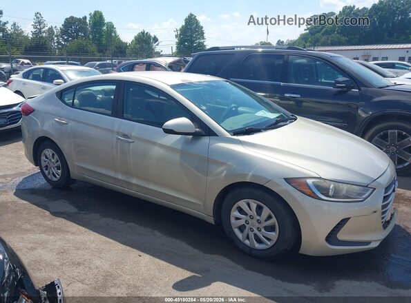 5NPD74LF1HH183489 2017 HYUNDAI ELANTRA Beige Widok wnętrza z tyłu
