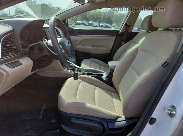 5NPD74LF1JH221521 2018 HYUNDAI ELANTRA White Widok wnętrza z przodu