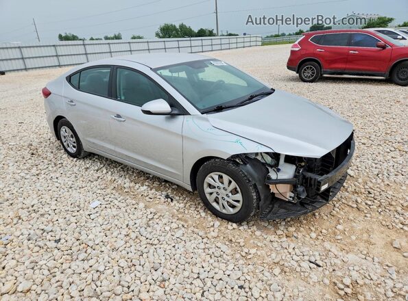 5NPD74LF1JH223883 2018 HYUNDAI ELANTRA Серый Передняя правая четверть
