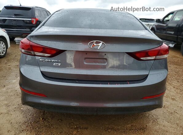 5NPD74LF1JH330285 2018 HYUNDAI ELANTRA Gray Rear view