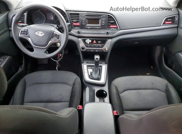 5NPD74LF1JH330285 2018 HYUNDAI ELANTRA Gray Dashboard view