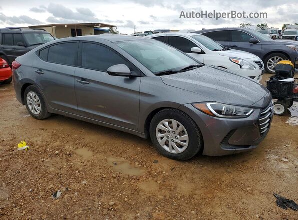 5NPD74LF1JH330285 2018 HYUNDAI ELANTRA Gray Front right