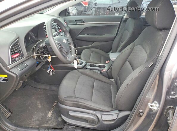 5NPD74LF1JH330285 2018 HYUNDAI ELANTRA Gray Front interior view
