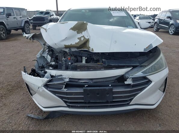 5NPD74LF1KH434356 2019 HYUNDAI ELANTRA White Вид спереду