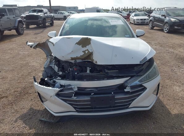 5NPD74LF1KH434356 2019 HYUNDAI ELANTRA White Вид щитка приладів