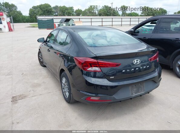 5NPD74LF1KH445955 2019 HYUNDAI ELANTRA Black Հետևի ձախ