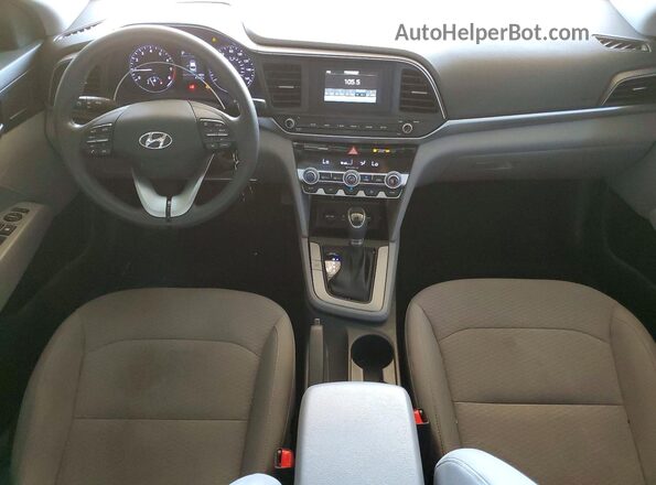 5NPD74LF1LH594593 2020 HYUNDAI ELANTRA Red Widok deski rozdzielczej