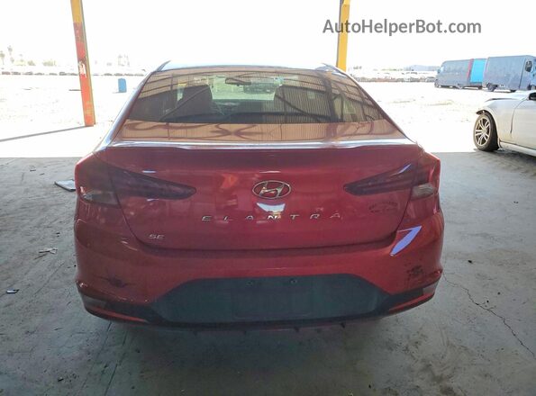 5NPD74LF1LH594593 2020 HYUNDAI ELANTRA Red Widok z tyłu