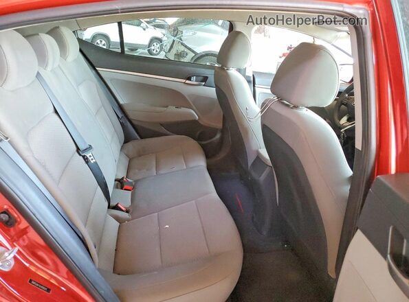 5NPD74LF1LH594593 2020 HYUNDAI ELANTRA Red Widok tylnych siedzeń