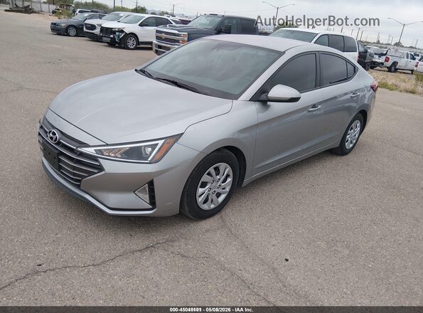 5NPD74LF1LH603535 2020 HYUNDAI ELANTRA Silver Առջևի ձախ երեք քառորդ տեսարան