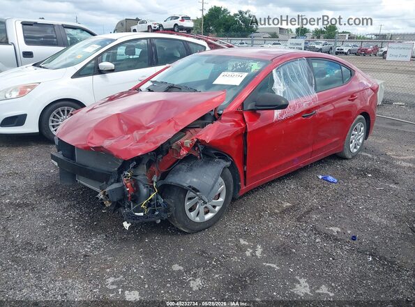 5NPD74LF2HH098676 2017 HYUNDAI ELANTRA Красный Передняя левая четверть