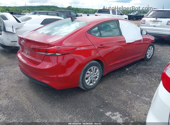 5NPD74LF2HH098676 2017 HYUNDAI ELANTRA Красный Задняя правая четверть