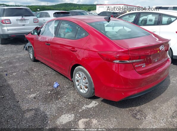 5NPD74LF2HH098676 2017 HYUNDAI ELANTRA Красный Задняя левая четверть