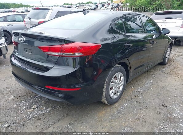 5NPD74LF2HH105884 2017 HYUNDAI ELANTRA Black Задня права чверть