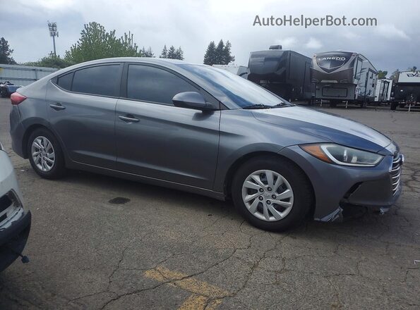 5NPD74LF2JH308327 2018 HYUNDAI ELANTRA Gray 