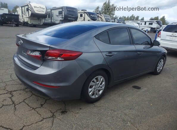 5NPD74LF2JH308327 2018 HYUNDAI ELANTRA Gray 