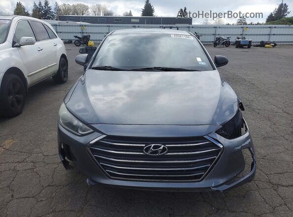 5NPD74LF2JH308327 2018 HYUNDAI ELANTRA Gray 