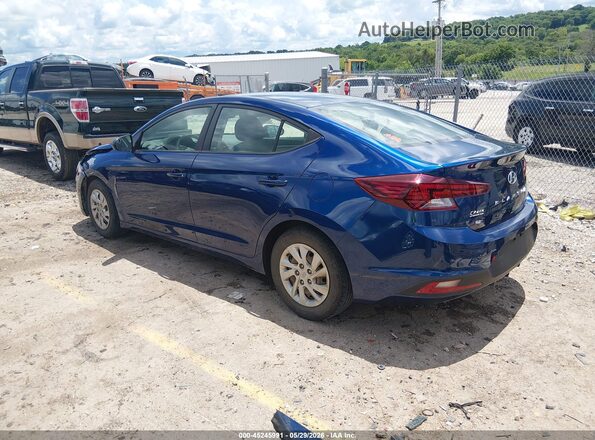 5NPD74LF2KH456463 2019 HYUNDAI ELANTRA Blue Rear left