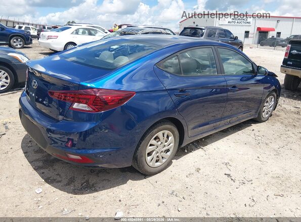 5NPD74LF2KH456463 2019 HYUNDAI ELANTRA Blue Rear right
