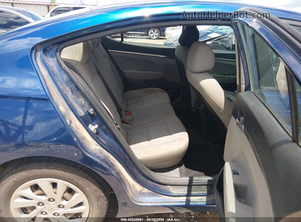 5NPD74LF2KH456463 2019 HYUNDAI ELANTRA Blue VIN sticker view