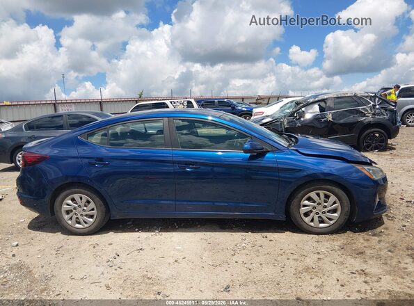 5NPD74LF2KH456463 2019 HYUNDAI ELANTRA Blue Rear interior view