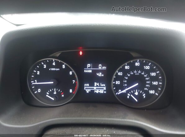 5NPD74LF3HH174504 2017 HYUNDAI ELANTRA Black უკანა სავარძლების ხედი