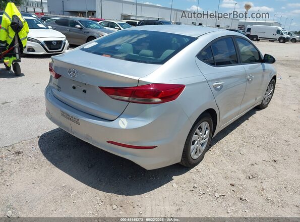 5NPD74LF3JH260093 2018 HYUNDAI ELANTRA Серебряный Задняя правая четверть