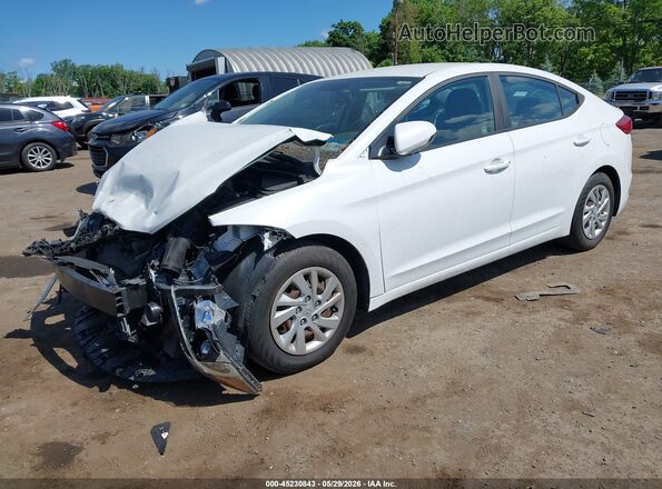 5NPD74LF3JH286919 2018 HYUNDAI ELANTRA Белый Передняя левая четверть