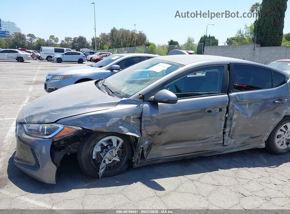 5NPD74LF3JH348688 2018 HYUNDAI ELANTRA Gray Вид спереду