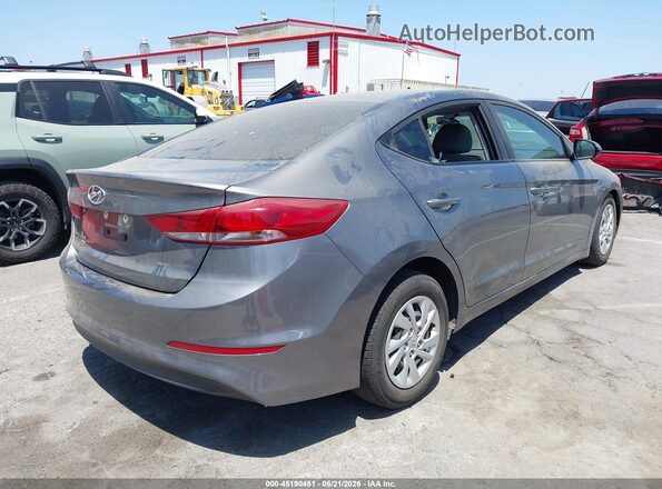 5NPD74LF3JH348688 2018 HYUNDAI ELANTRA Gray Задня права чверть