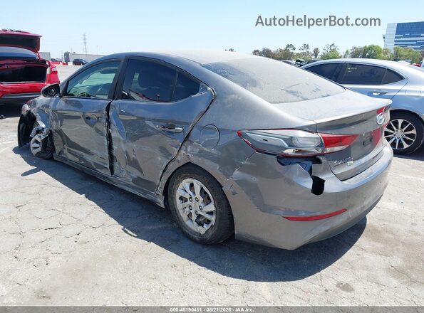 5NPD74LF3JH348688 2018 HYUNDAI ELANTRA Gray Задня ліва чверть