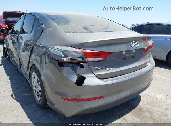 5NPD74LF3JH348688 2018 HYUNDAI ELANTRA Gray 