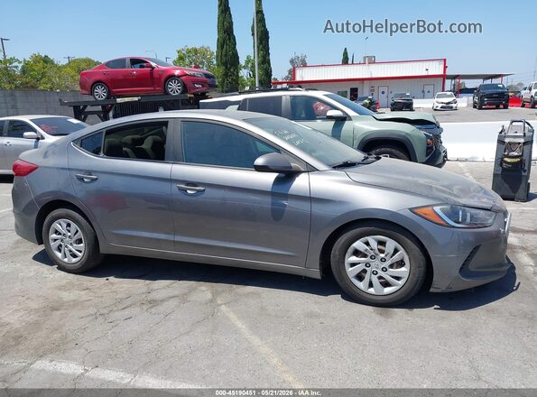 5NPD74LF3JH348688 2018 HYUNDAI ELANTRA Gray Вид задньої частини салону