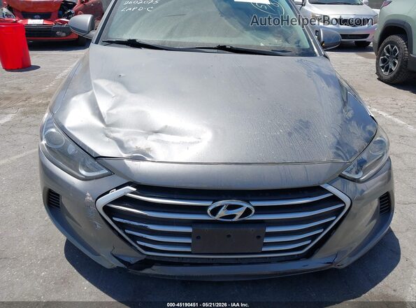 5NPD74LF3JH348688 2018 HYUNDAI ELANTRA Gray 