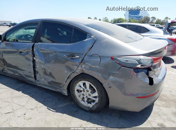 5NPD74LF3JH348688 2018 HYUNDAI ELANTRA Gray 