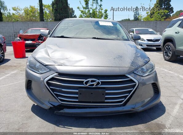 5NPD74LF3JH348688 2018 HYUNDAI ELANTRA Gray Вид щитка приладів