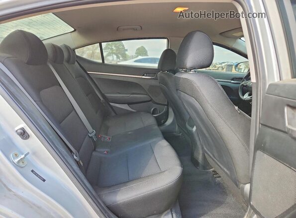 5NPD74LF3KH436092 2019 HYUNDAI ELANTRA Silver Vista de los asientos traseros
