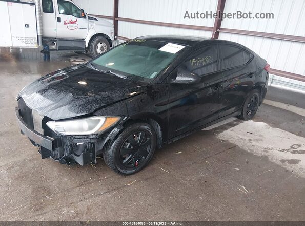 5NPD74LF4JH280272 2018 HYUNDAI ELANTRA Black Передня ліва чверть