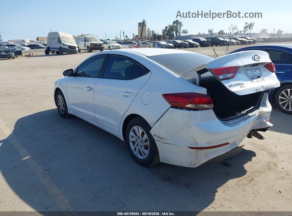5NPD74LF4JH295208 2018 HYUNDAI ELANTRA White უკანა მარცხენა