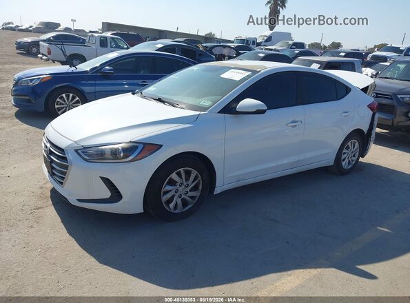 5NPD74LF4JH295208 2018 HYUNDAI ELANTRA White წინა მარცხენა ხედი სამი მეოთხედიდან