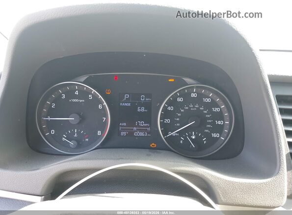 5NPD74LF4JH295208 2018 HYUNDAI ELANTRA White უკანა სავარძლების ხედი