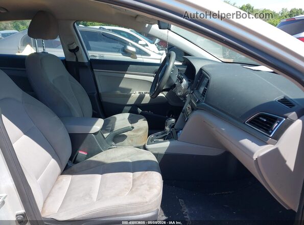 5NPD74LF4JH381117 2018 HYUNDAI ELANTRA Silver წინა სალონის ხედი