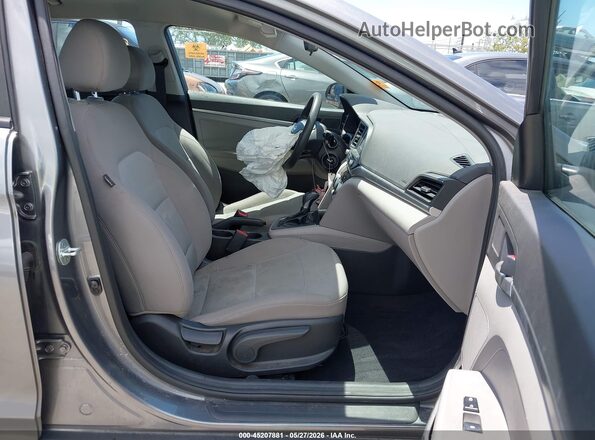 5NPD74LF4KH410603 2019 HYUNDAI ELANTRA Gray Widok wnętrza z przodu