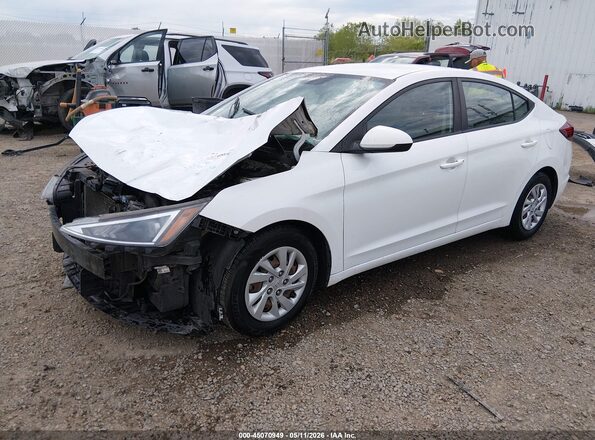5NPD74LF4KH448042 2019 HYUNDAI ELANTRA White Front left
