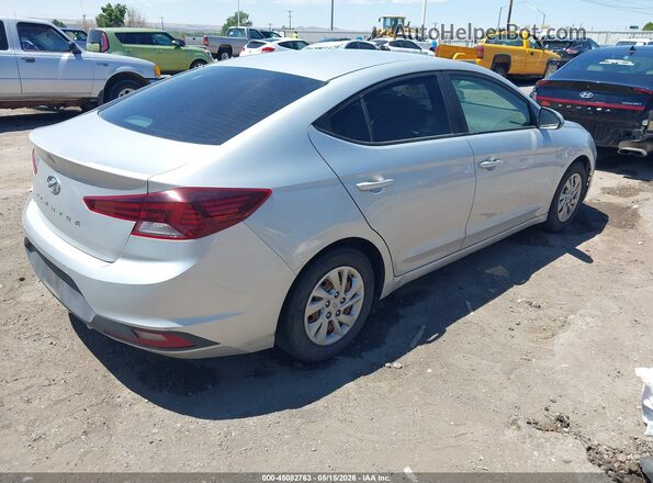 5NPD74LF4KH476861 2019 HYUNDAI ELANTRA Silver Rear right