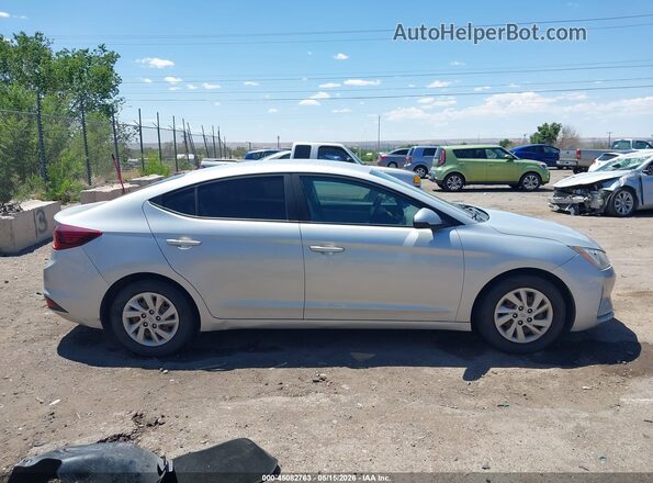 5NPD74LF4KH476861 2019 HYUNDAI ELANTRA Silver Rear interior view