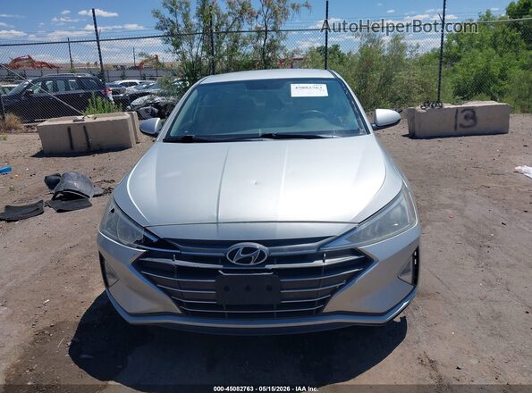 5NPD74LF4KH476861 2019 HYUNDAI ELANTRA Silver Instrument cluster view