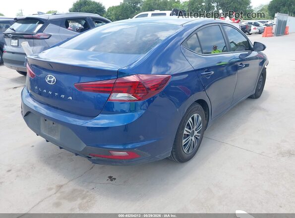 5NPD74LF4KH482899 2019 HYUNDAI ELANTRA Синий Задняя правая четверть
