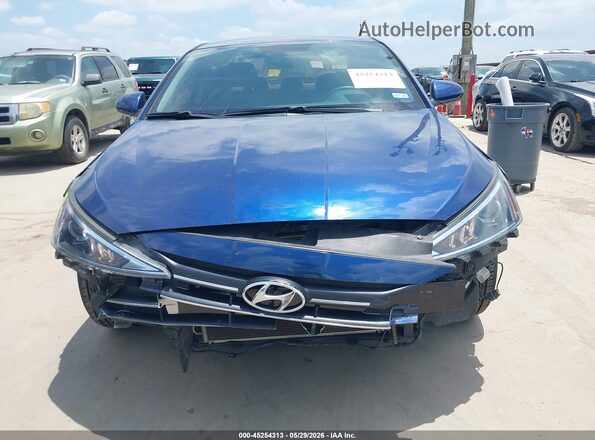 5NPD74LF4KH482899 2019 HYUNDAI ELANTRA Синий Вид задней части салона